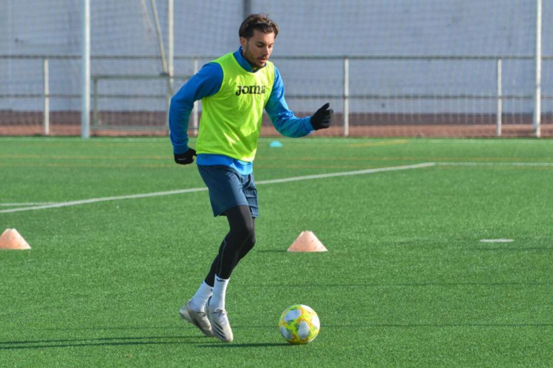 Rodri durante un entrenamiento 