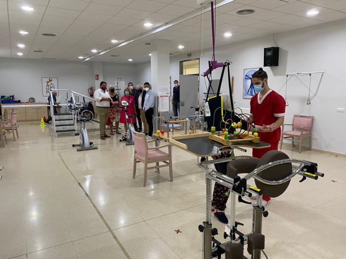 Espacio de gimnasio en la residencia Vitalia Home Jaca