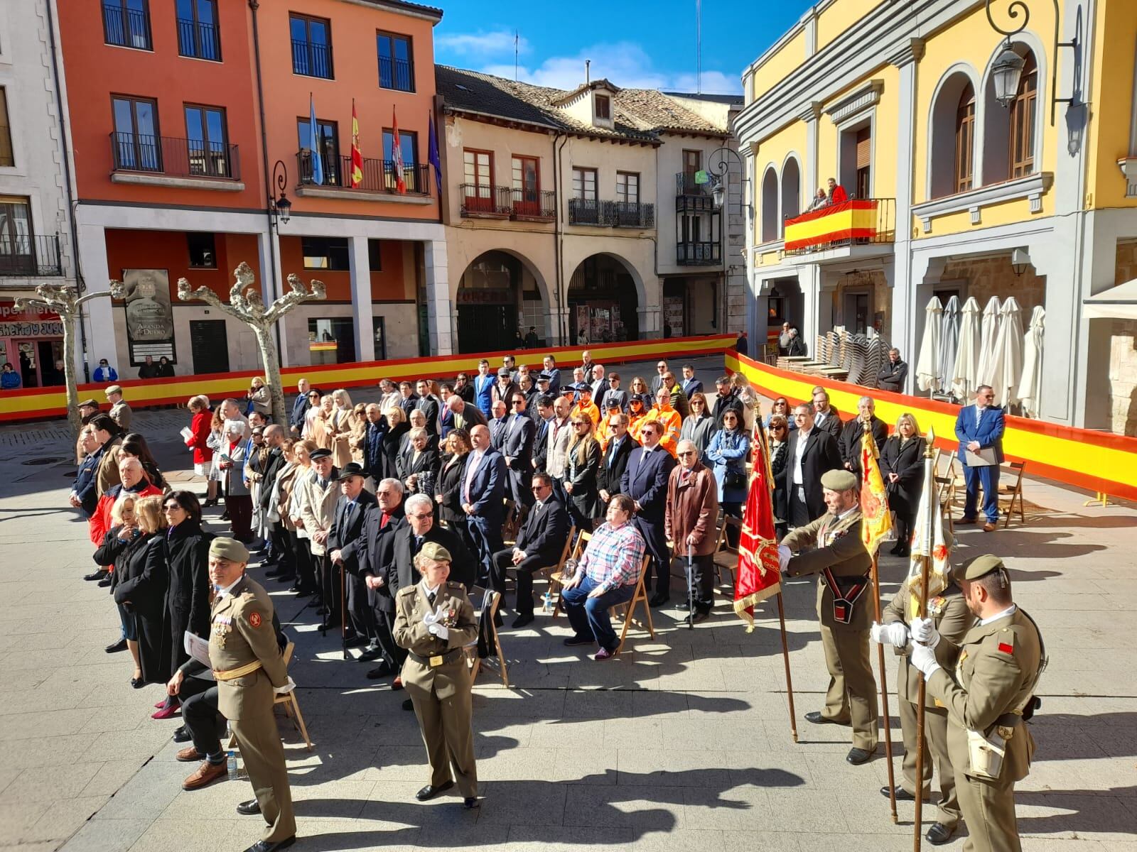 Jura de bandera para personal civil en Aranda