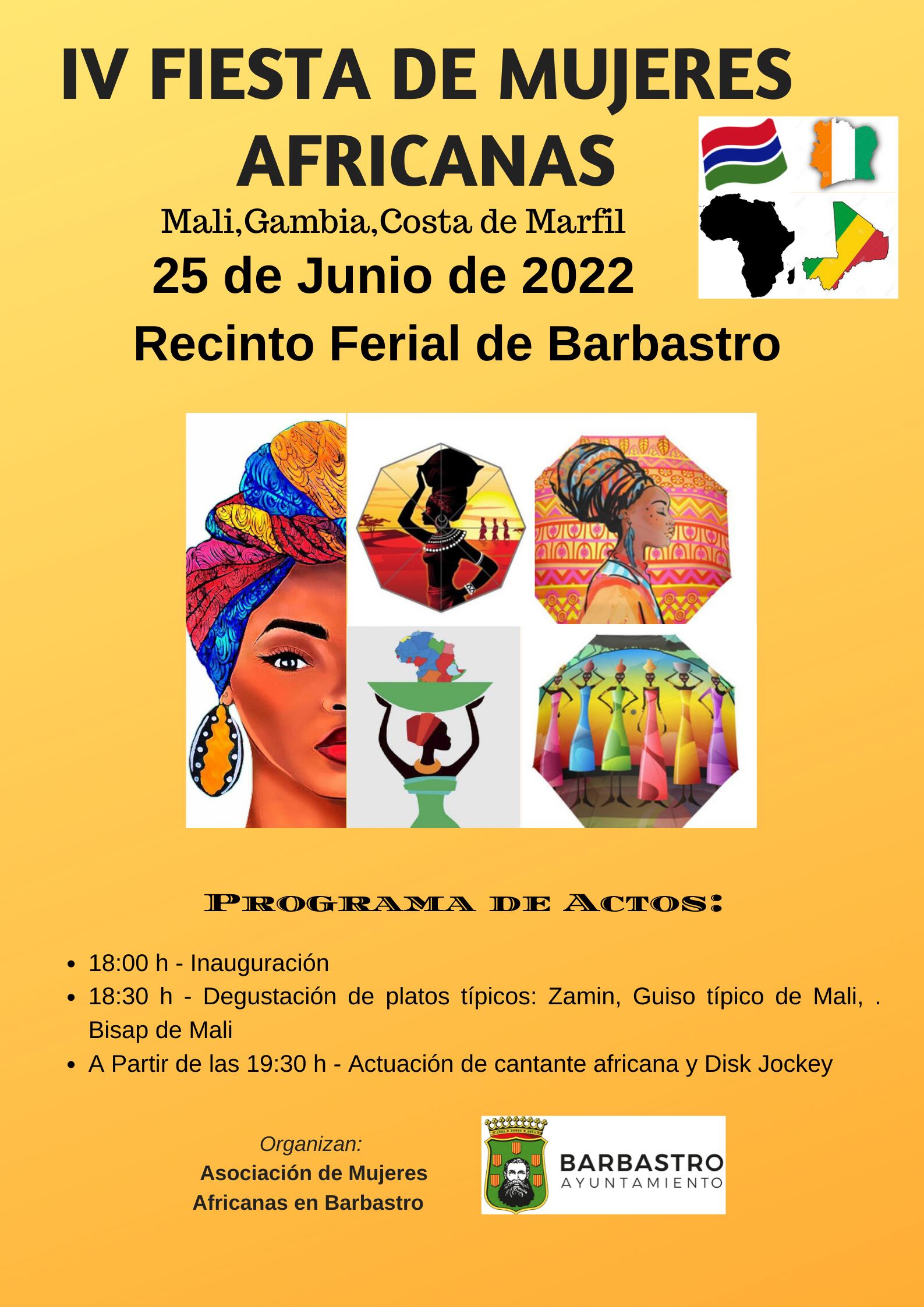 La fiesta de las mujeres africanas se celebra este sábado.