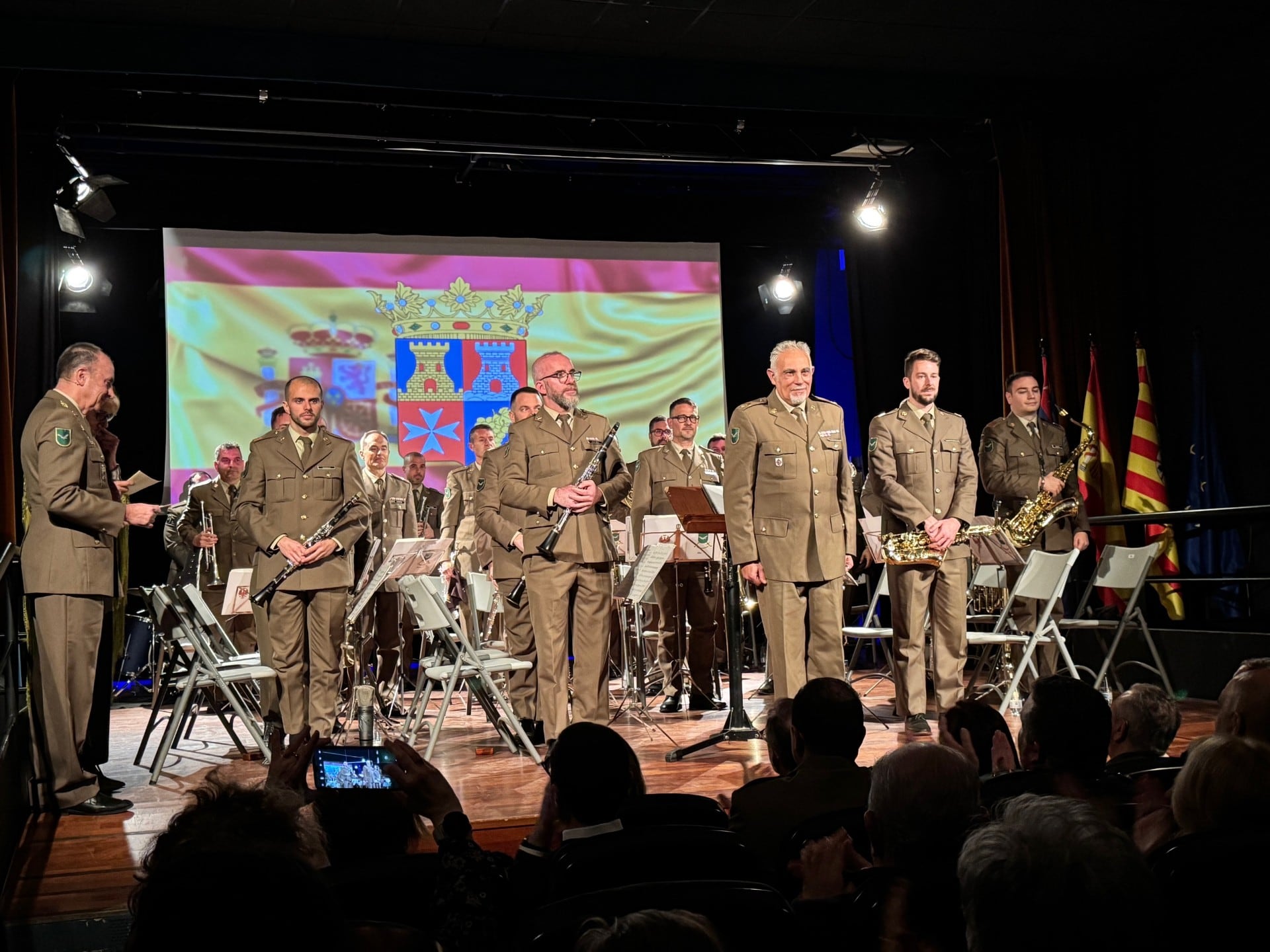 Concierto del ejercito en Binéfar