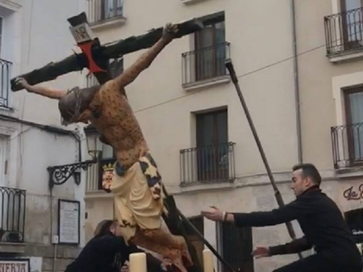 La réplica del 'Cristo de las Gotas' se podrá reparar
