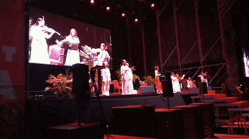 El acto de inauguración