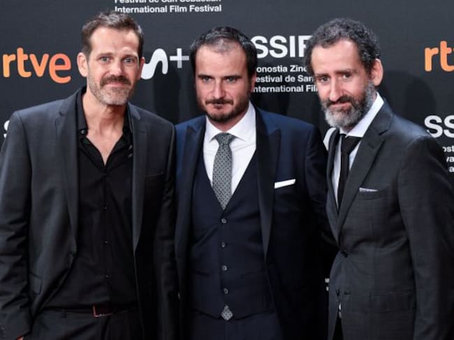 Jon Garaño, Jose Maria Goenaga y Aitor Arregi, directores de 'La Trinchera Infinita'