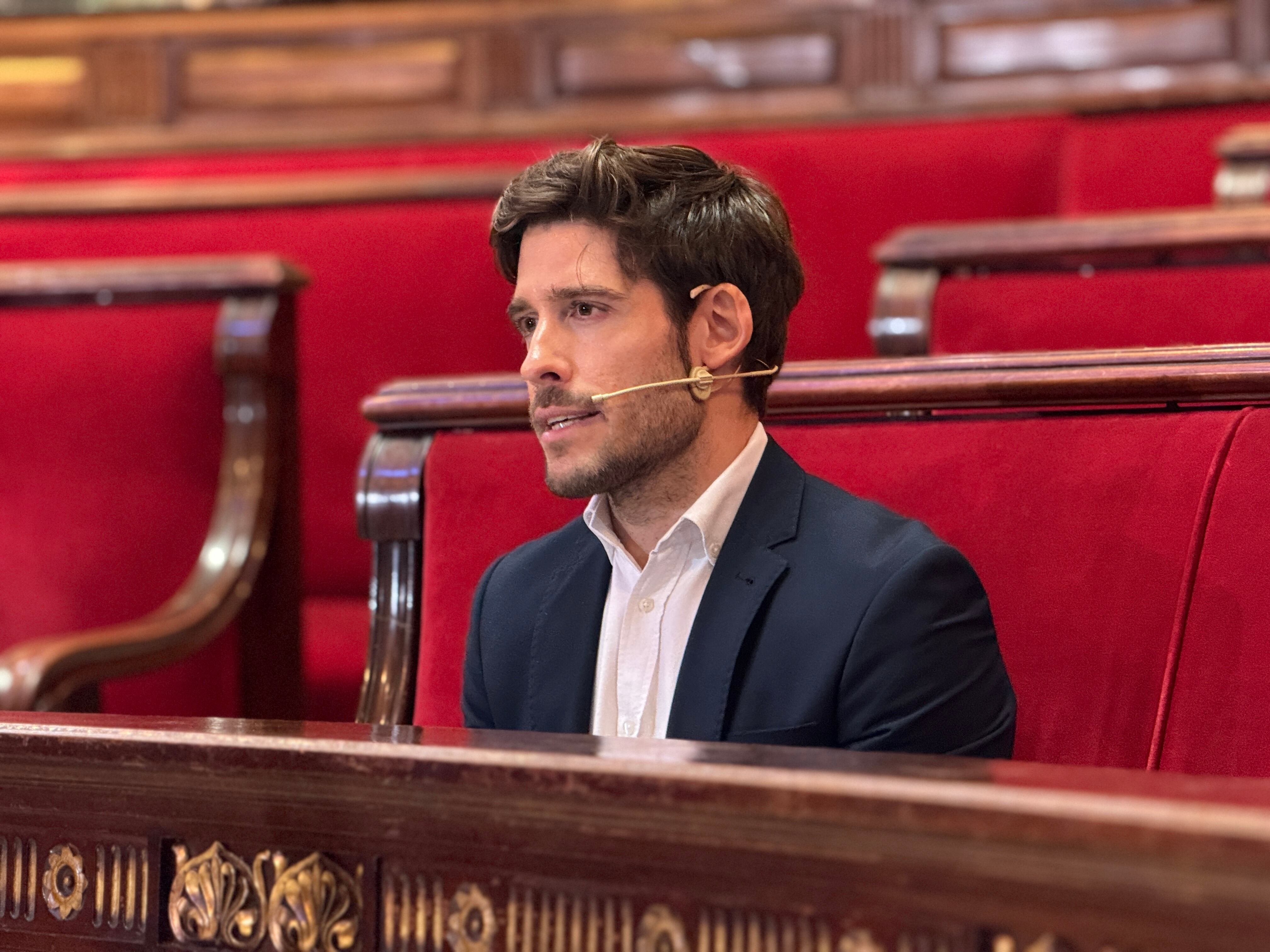 Juan Carlos Caballero (PP), Papi Robles (Compromís), Borja Sanjuán (PSPV-PSOE) y José Gosálbez (Vox) participan en el debate de portavoces municipales de València organizado por Radio Valencia, en el ecuador de la legislatura