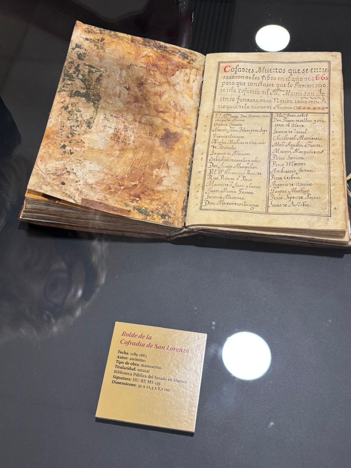 Libro del Rolde de la Cofradía de San Lorenzo