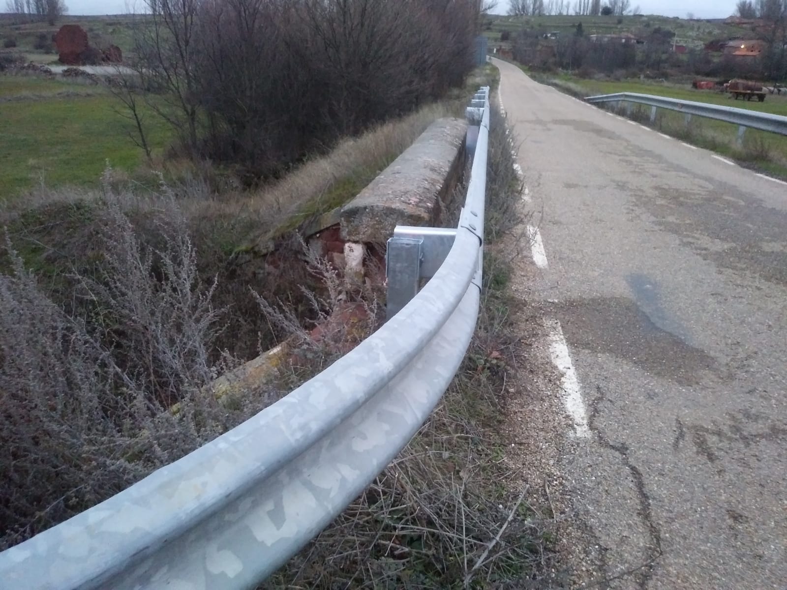 Carretera SO-152 que reivindican los vecinos de Berlanga y Barcones.