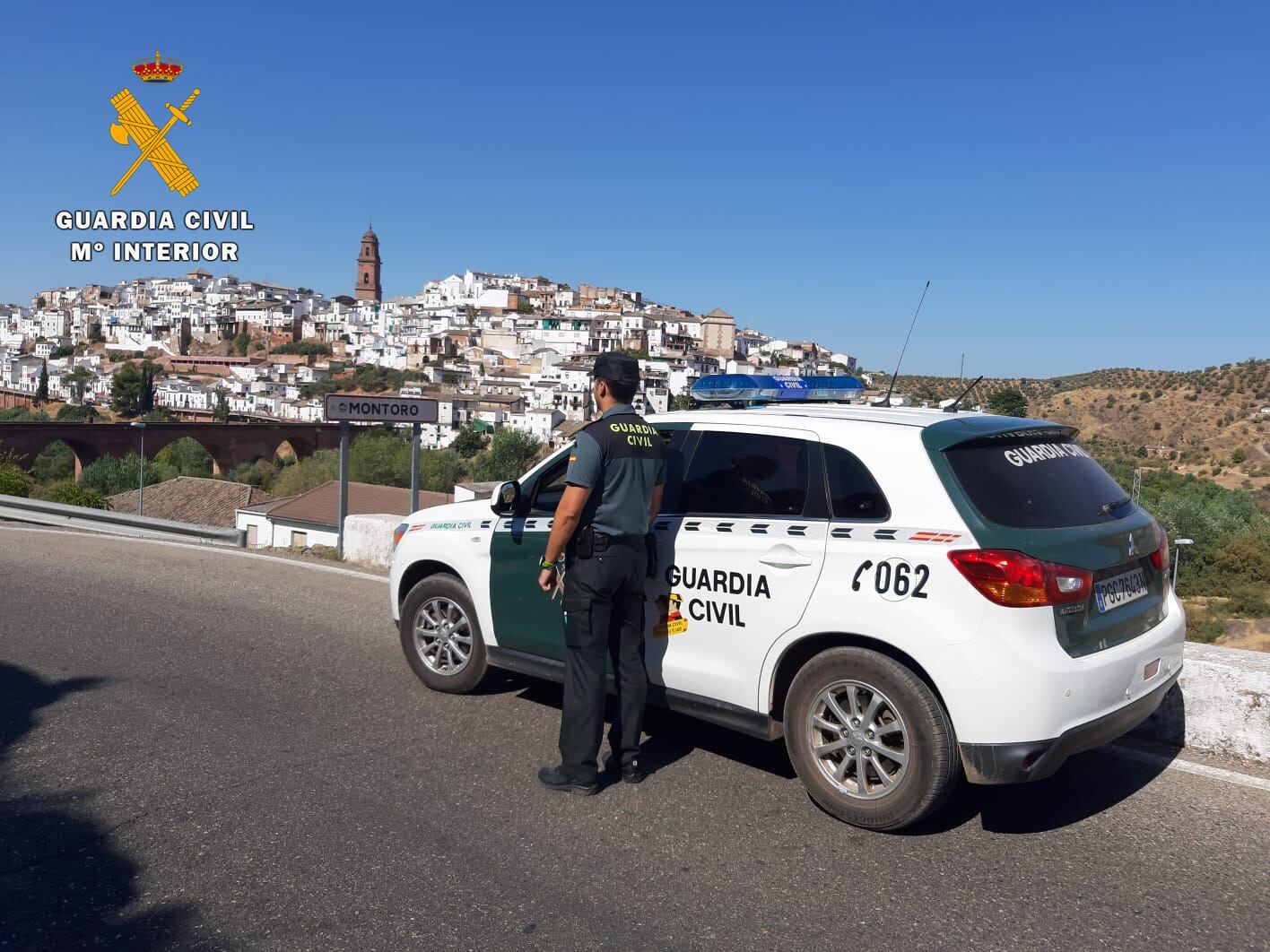 Un agente del puesto de Montoro (Córdoba) de la Guardia Civil