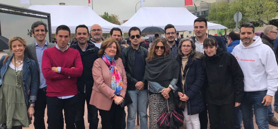 Parte del nuevo equipo de Ciudadanos en Alcobendas