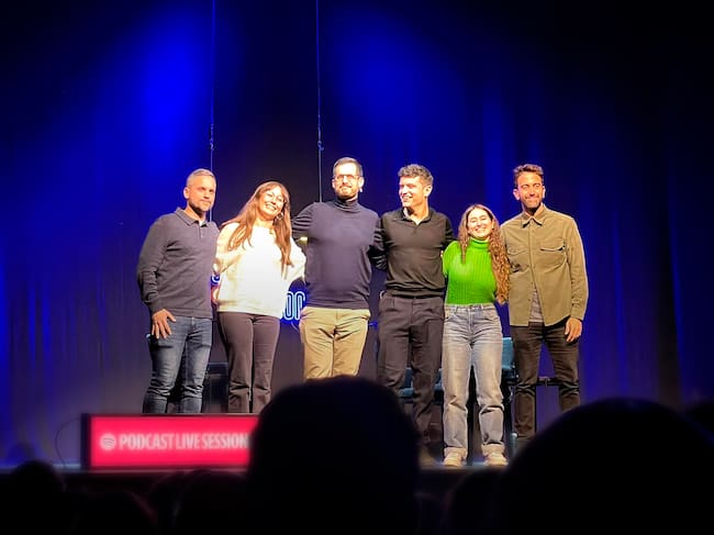 Los integrantes del pódcast Sastre y Maldonado.