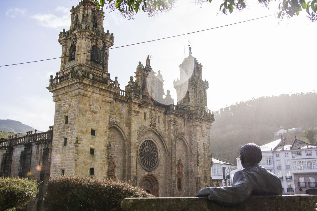 Catedral de Mondoñedo en una imagen de la Diputación de Lugo