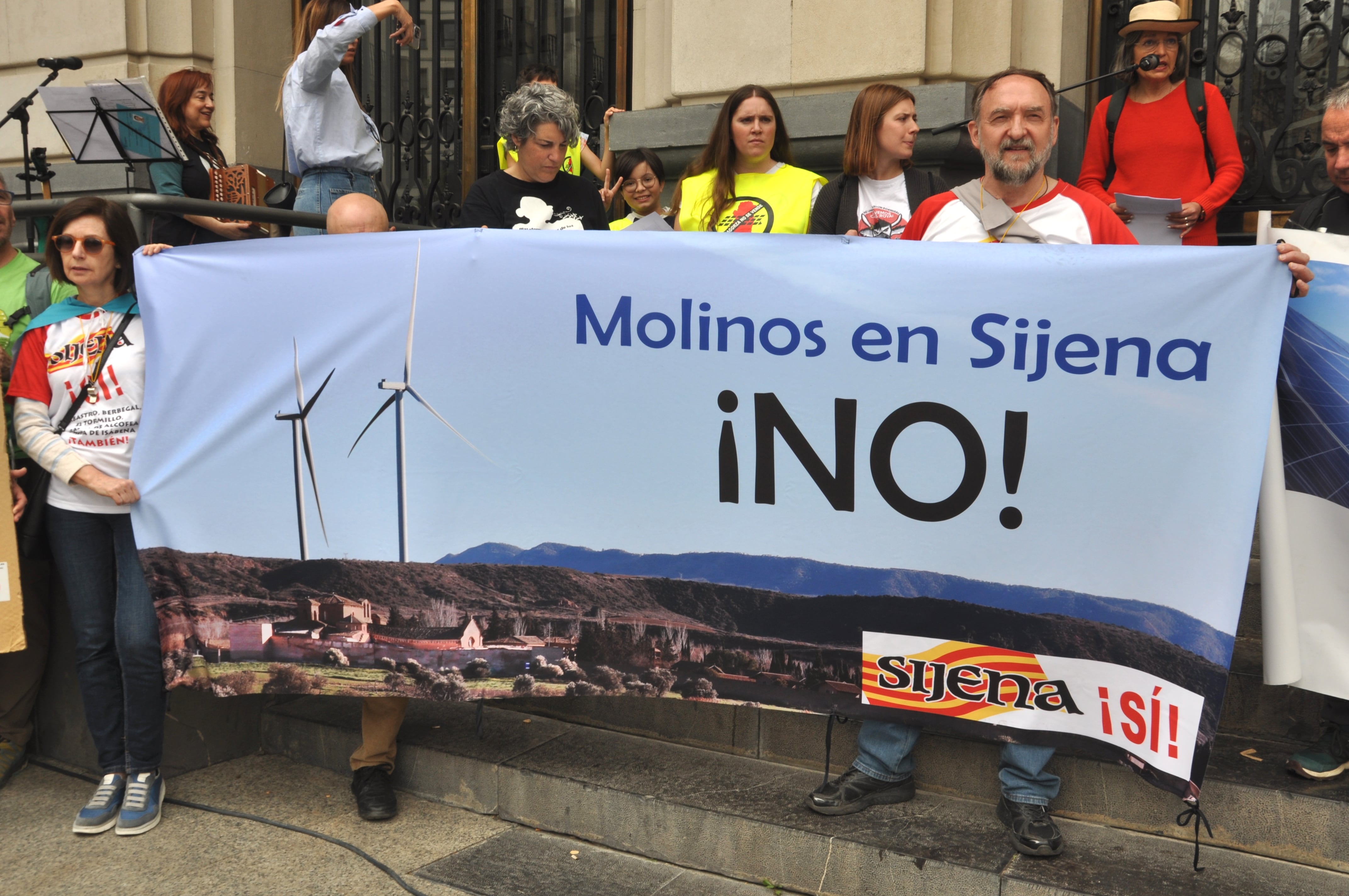 Protesta de Sijena sí el 8 de abril en contra de las renovables