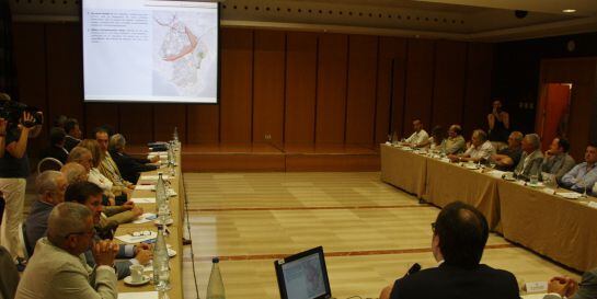 La reunió del govern amb agents econòmics i socials del territori s'ha fet aquest divendres al matí.