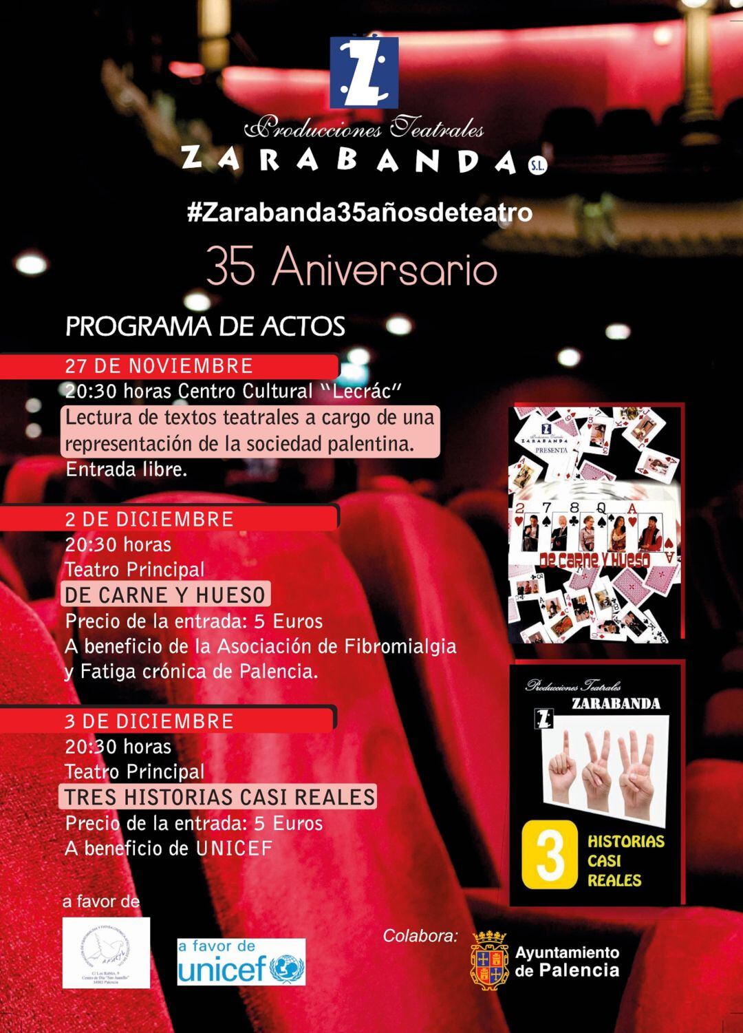 Zarabanda, compañía palentina de teatro, cumple 35 años