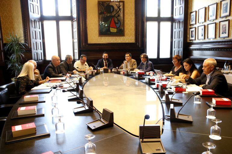 Reunió de la Mesa del Parlament de Catalunya