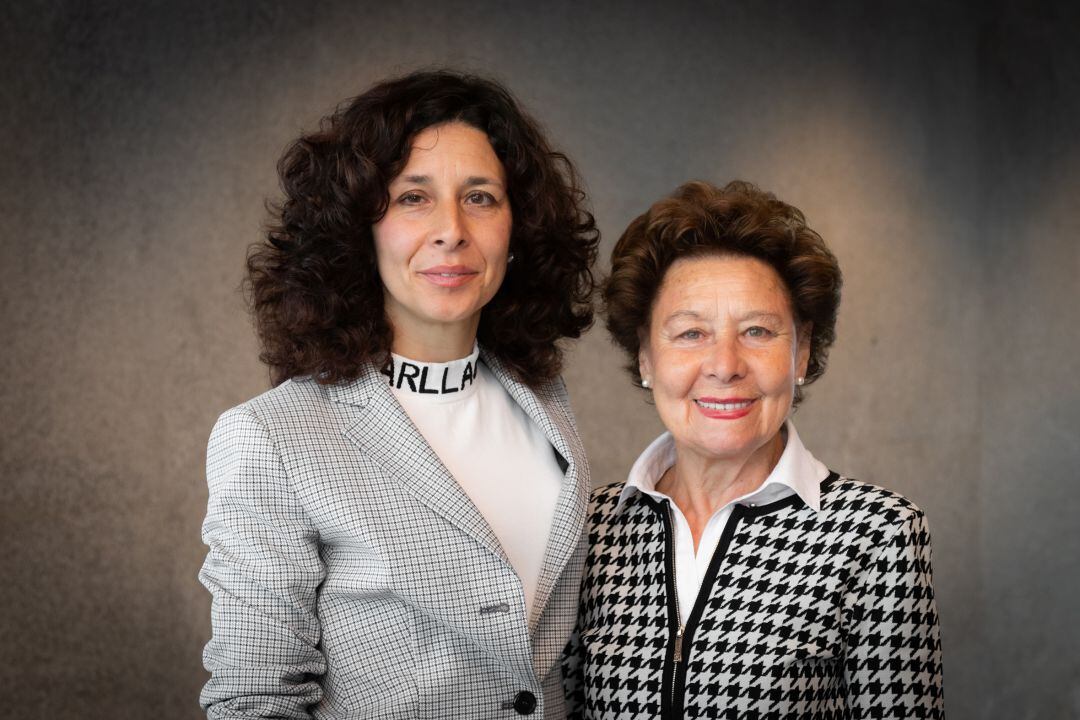 Lourdes Gullón y María Teresa Rodríguez Sainz-Rozas