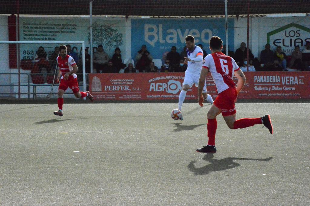 Antonio Montiel autor del gol de la victoria del Real Jaén. El gol fue a los 2 minutos de partido