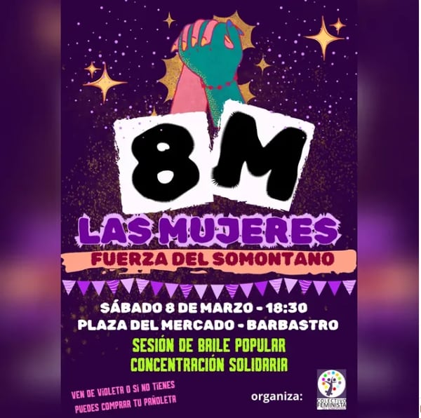 Cartel 8M Somontano.