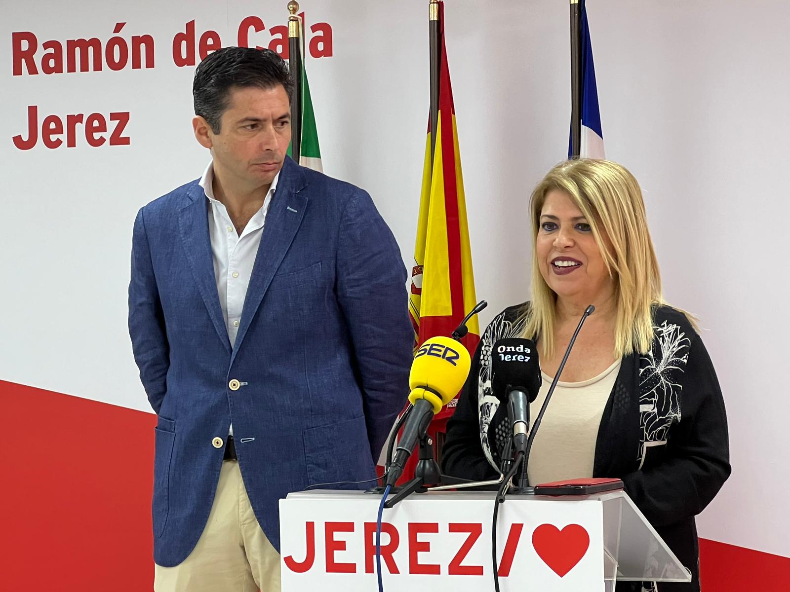 Mamen Sánchez y Rafael Márquez este martes en Jerez