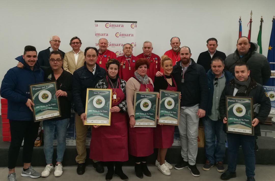 Ganadores del a XIV Ruta de la Tapa de Linares.