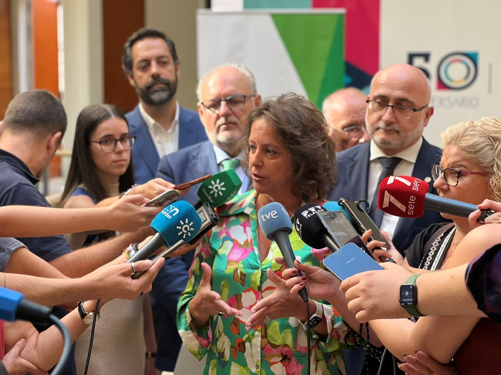 La consejera de Salud, Catalina García, este lunes en Málaga