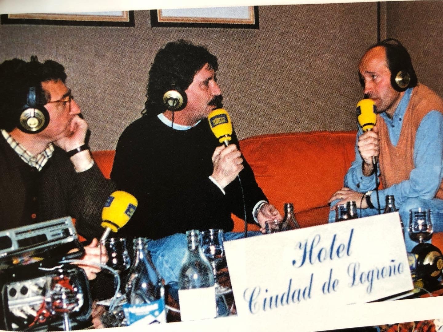 José Pacheco junto a Miguel Ángel Lotina y Tomás Santos