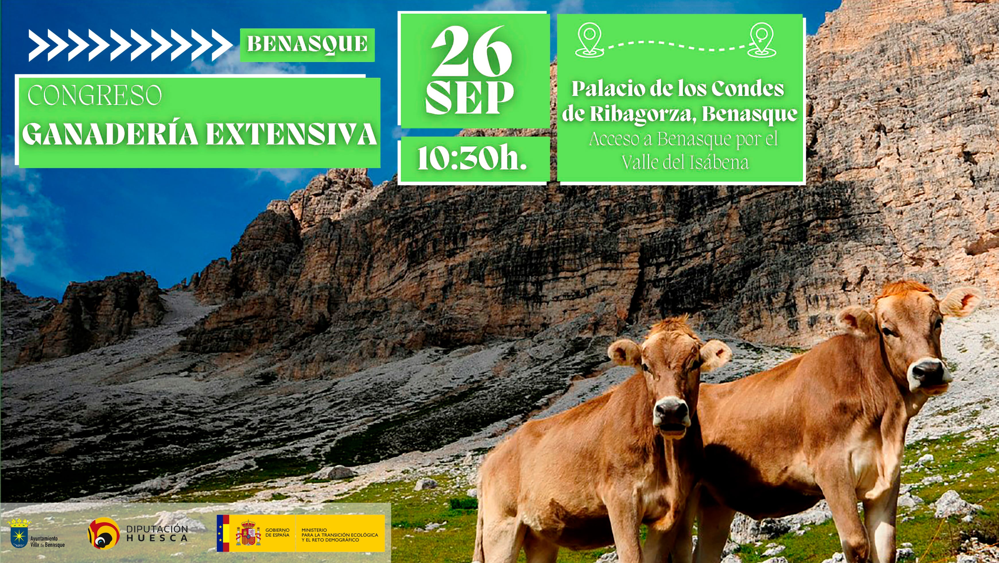 Cartel anunciador del Congreso de Ganadería Extensiva de Benasque