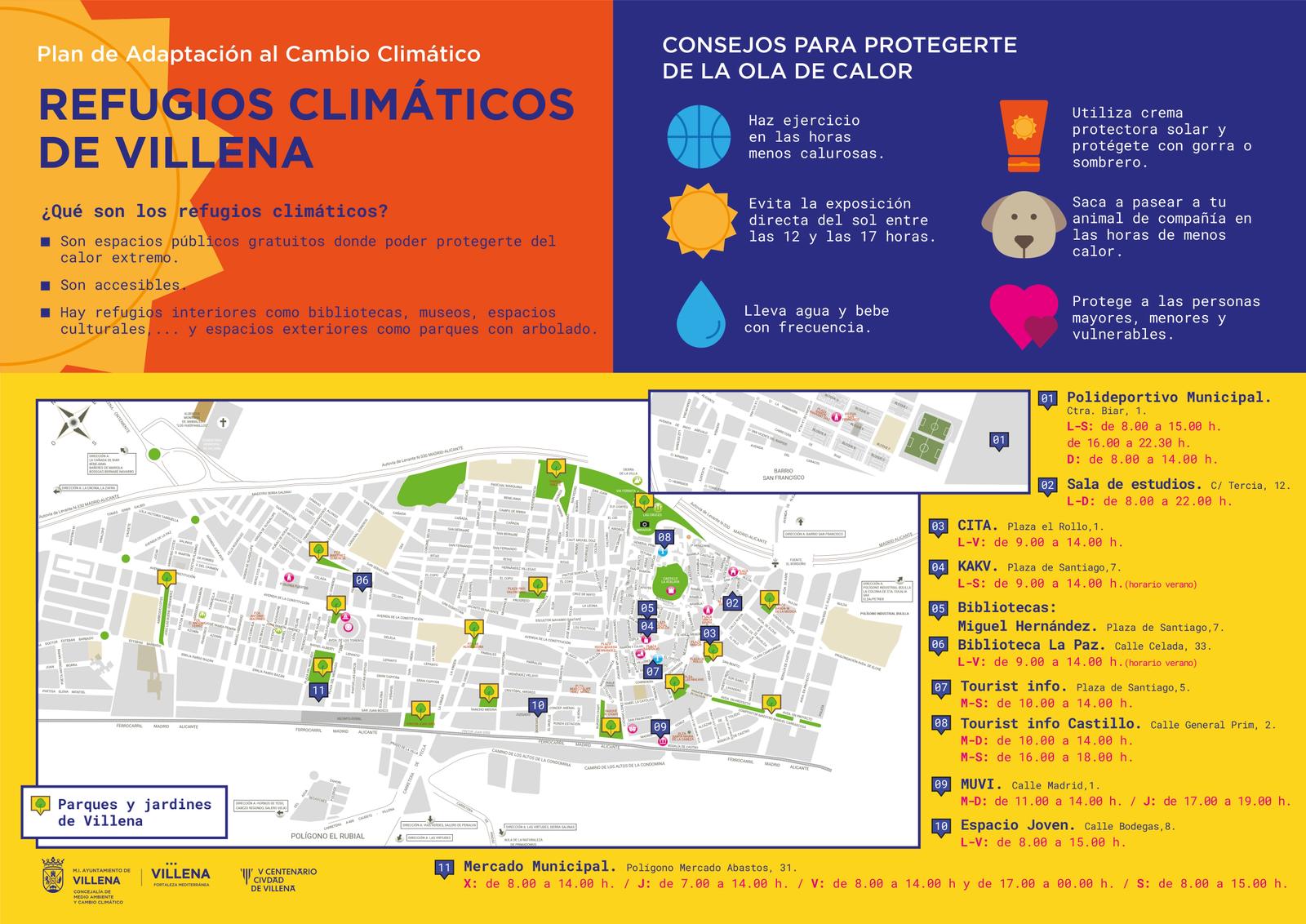 Mapa de refugios climáticos