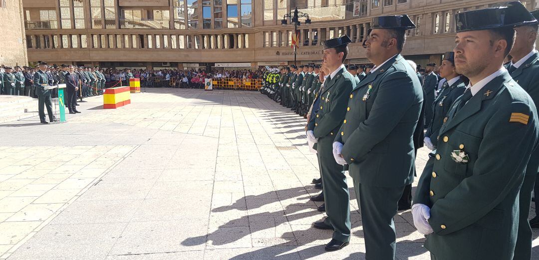 Imagen del acto conmemorativo de la Guardia Civil