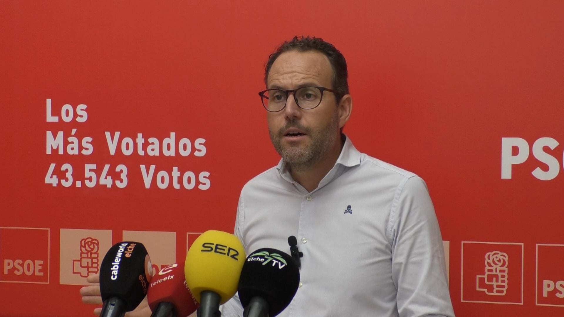 El portavoz del Grupo Municipal Socialista de Elche, Héctor Díez.