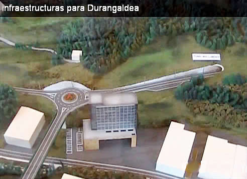 Fotomontaje de la Variante Oeste de Ermua, aún pendiente de construcción