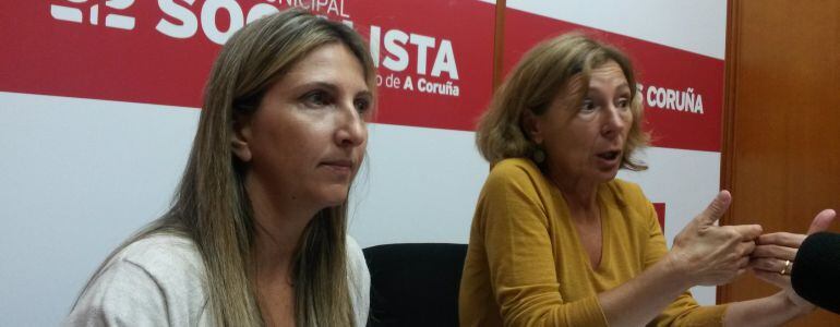 Nereida Canosa, profesora de la UDC, y Mar Barcón.