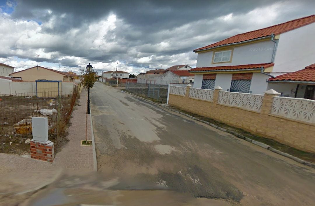 Calle Cañada Castellano Leonesa en la localidad de Coca (Segovia)