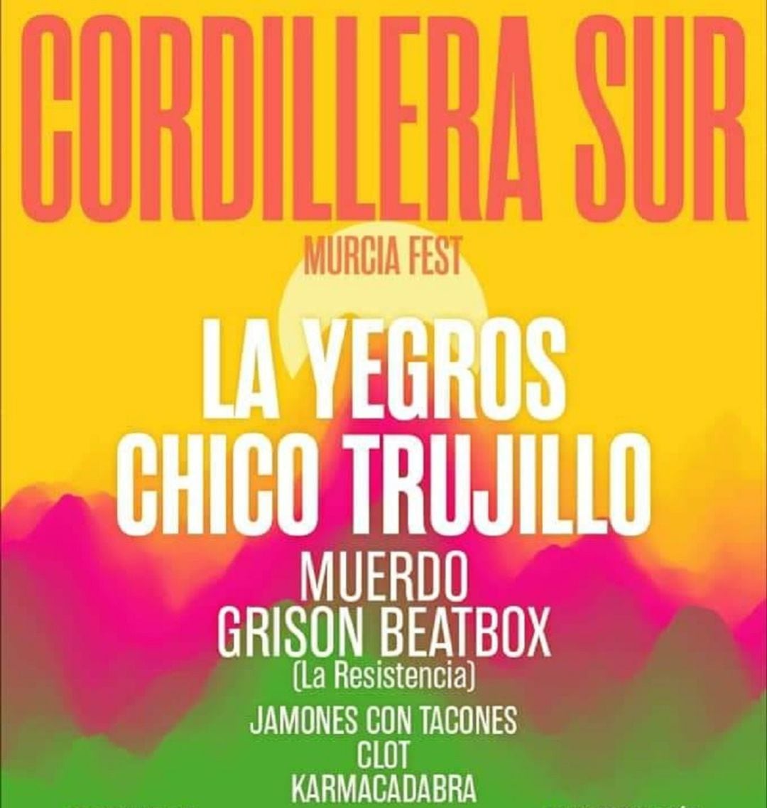 Cartel Cordillera Sur Murcia Fest 2019