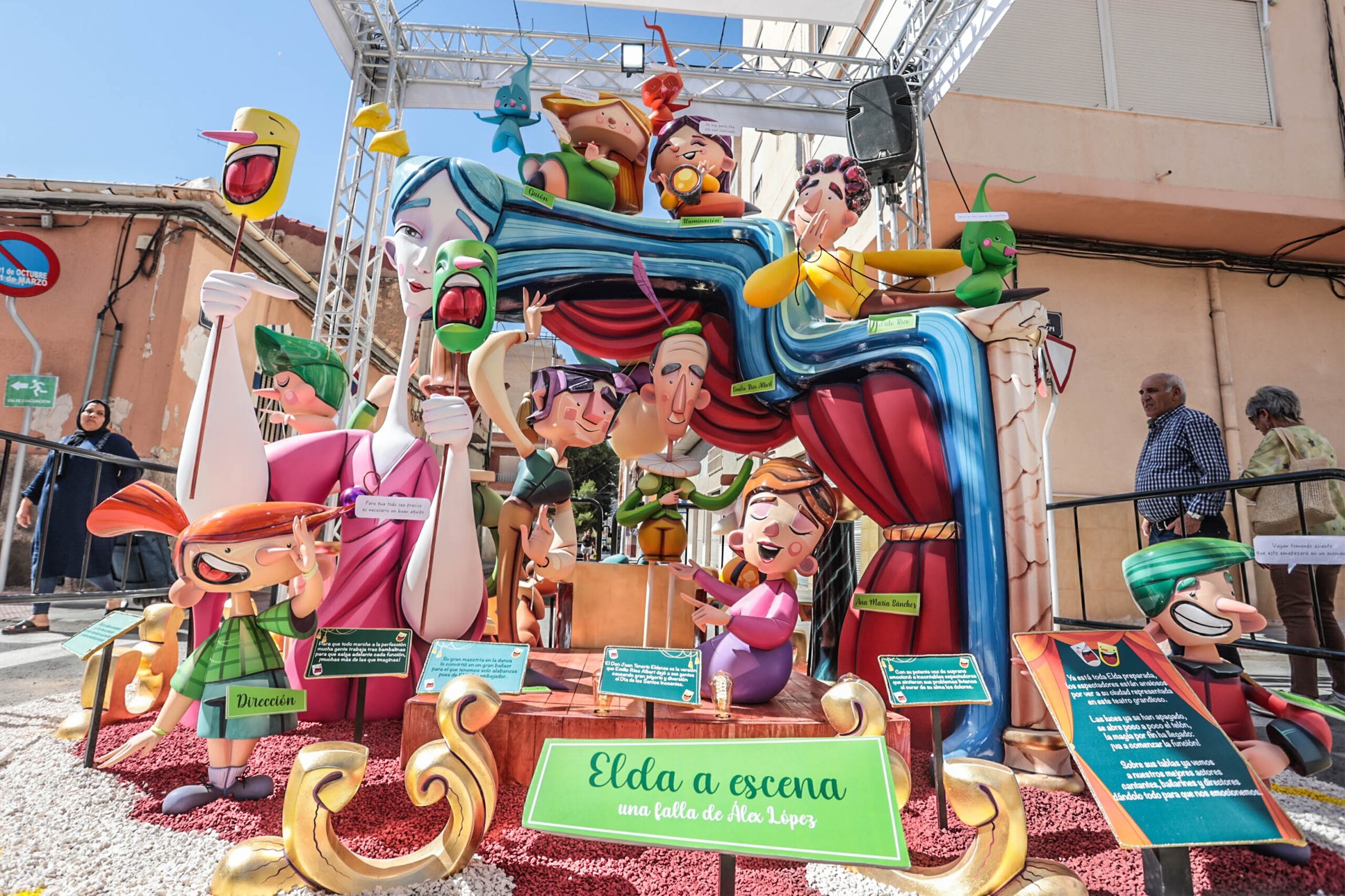 La Falla Fraternidad ha ganado el primer premio infantil con su monumento &quot;Elda a escena&quot;