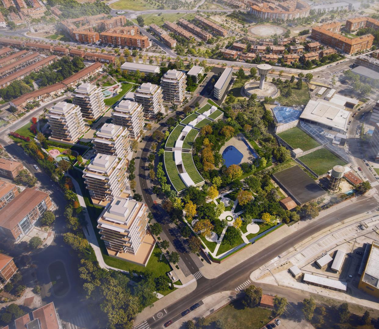 Infografía de la urbanización &#039;Torres Hercesa&#039;