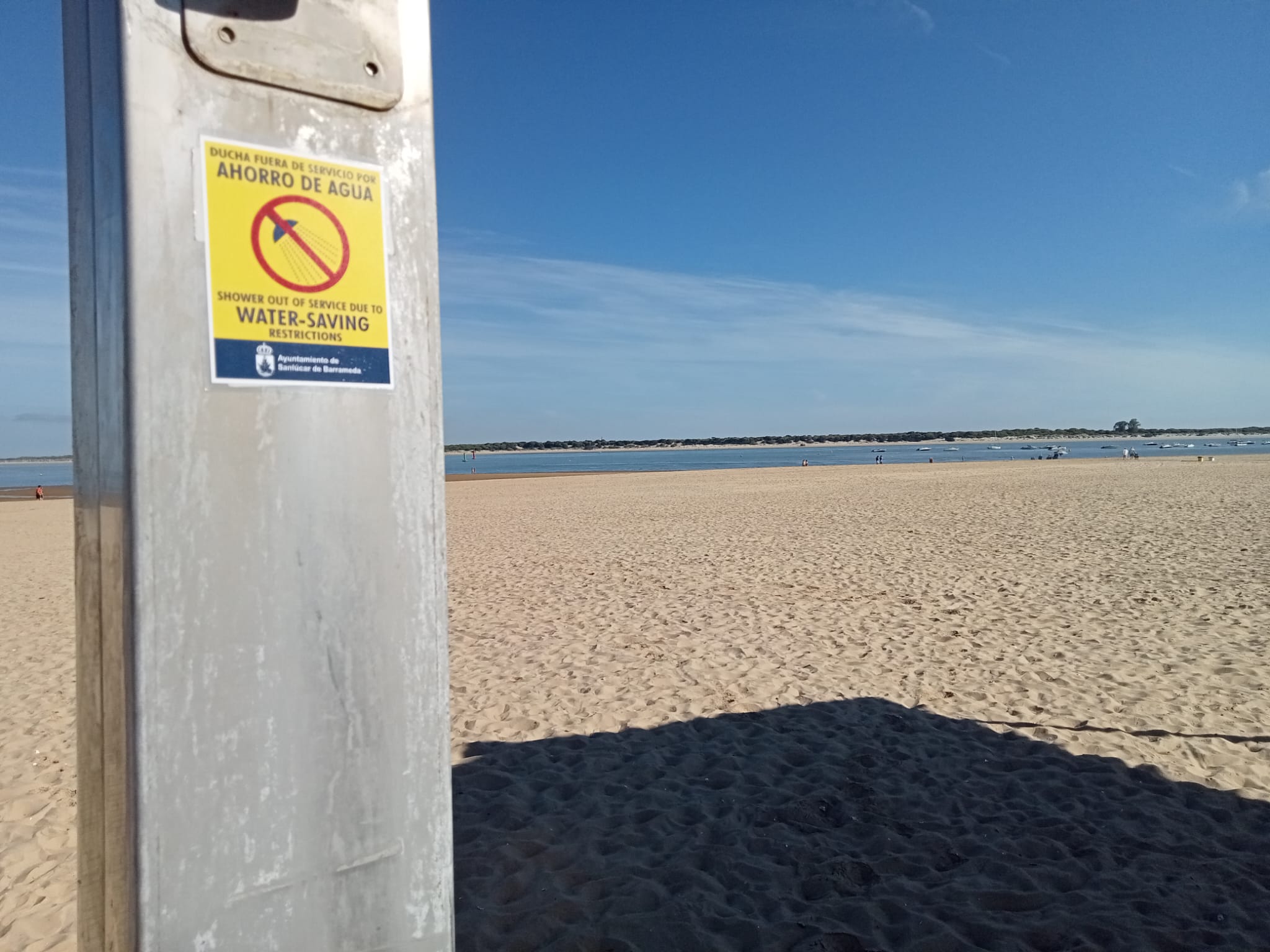 Señalización playas Sanlúcar