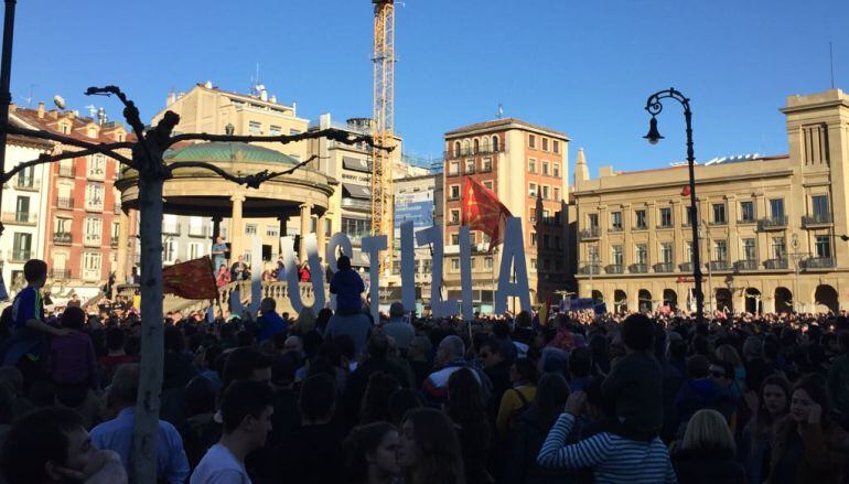 Manifestación en Pamplona