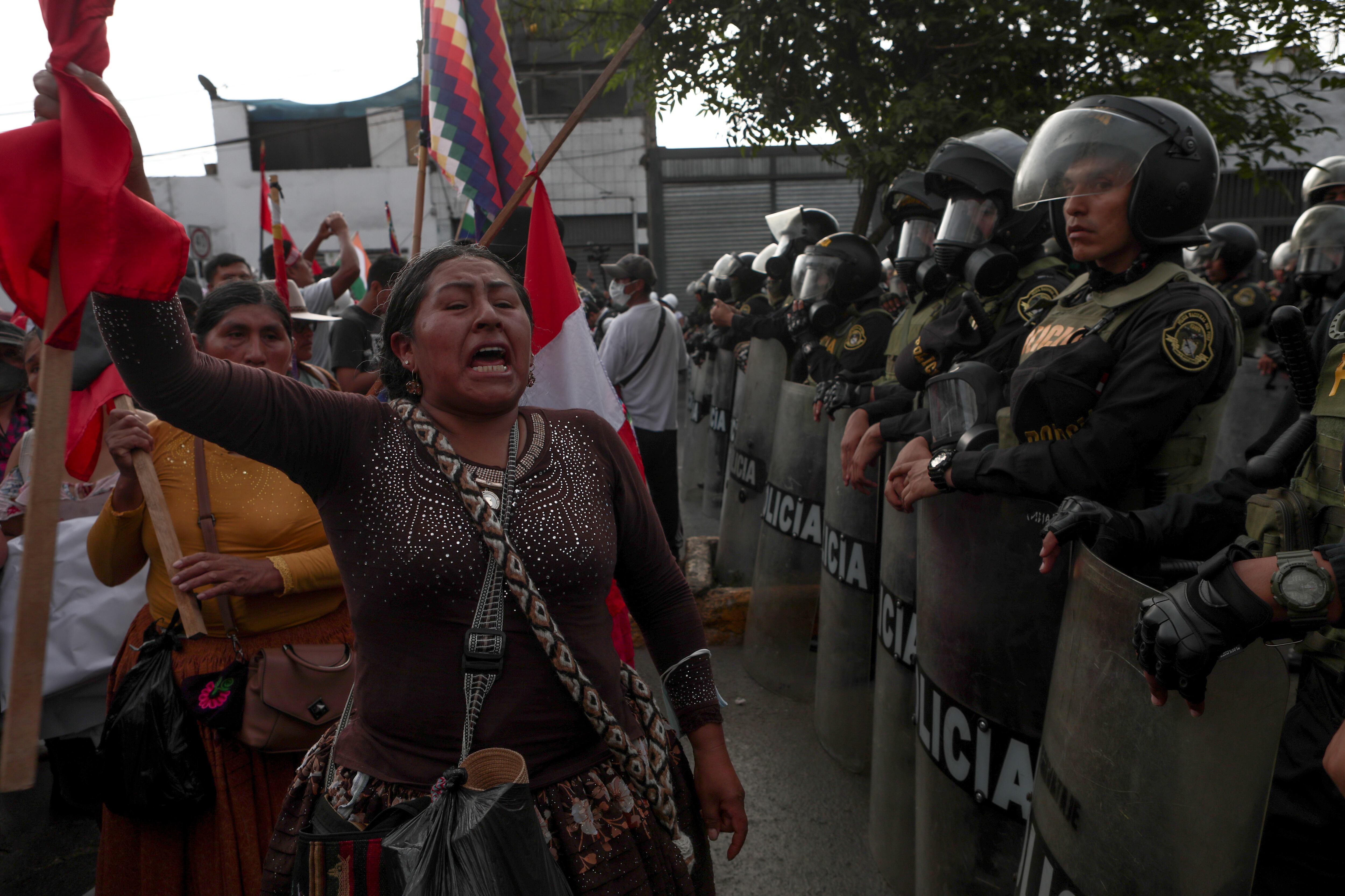 Protestas contra el gobierno de Dina Boluarte en Lima, Perú