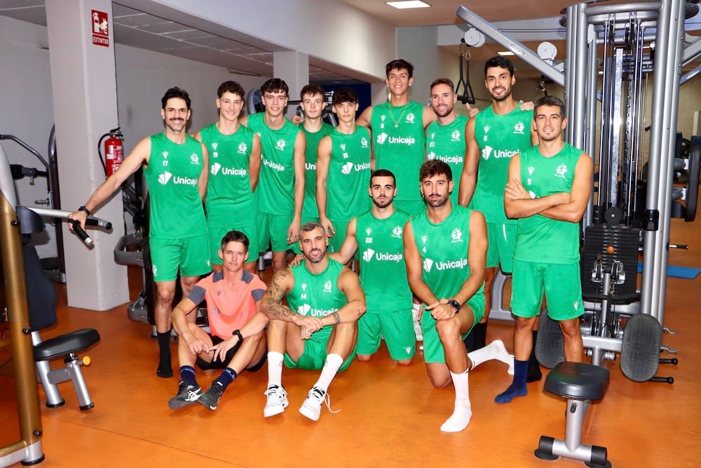 Foto de familia de Unicaja Costa de Almería.