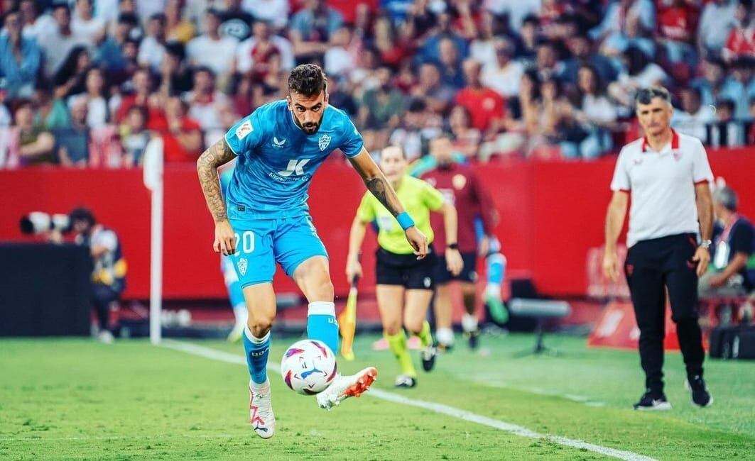 Centelles en el Sevilla-Almería del pasado martes.