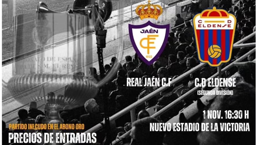 Precios para el Real Jaén - C. D. Eldense de la Copa del Rey