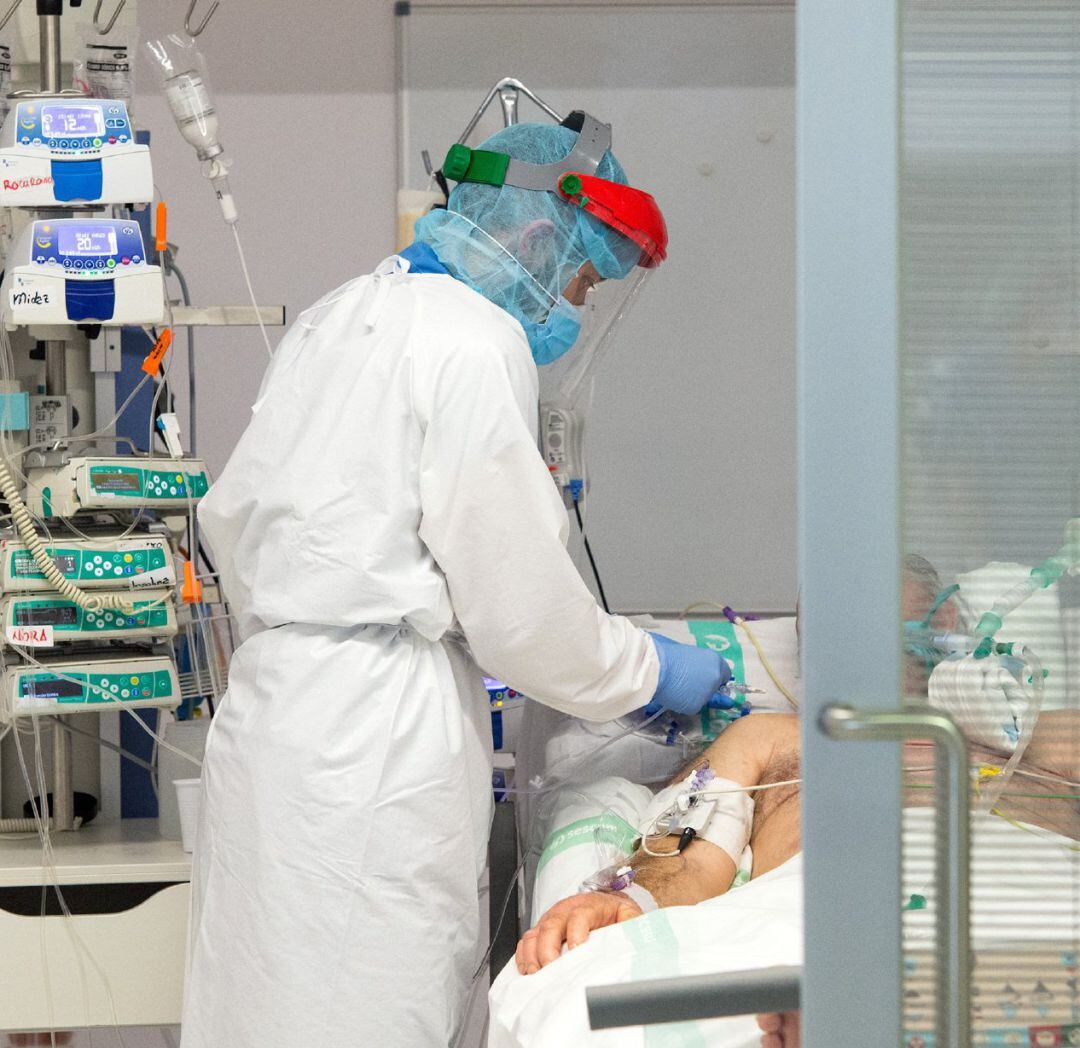 Paciente ingresado en el hospital por COVID