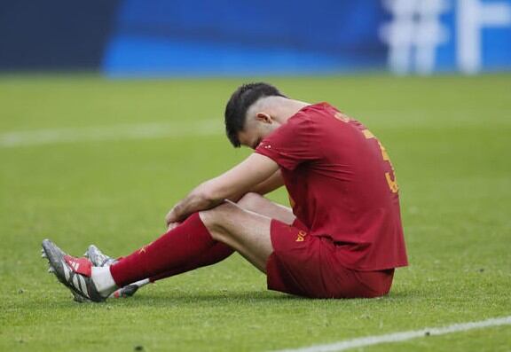 Copete en el partido ante el Betis