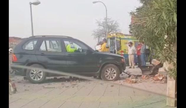 Imagen del accidente producido en la tarde del pasado viernes