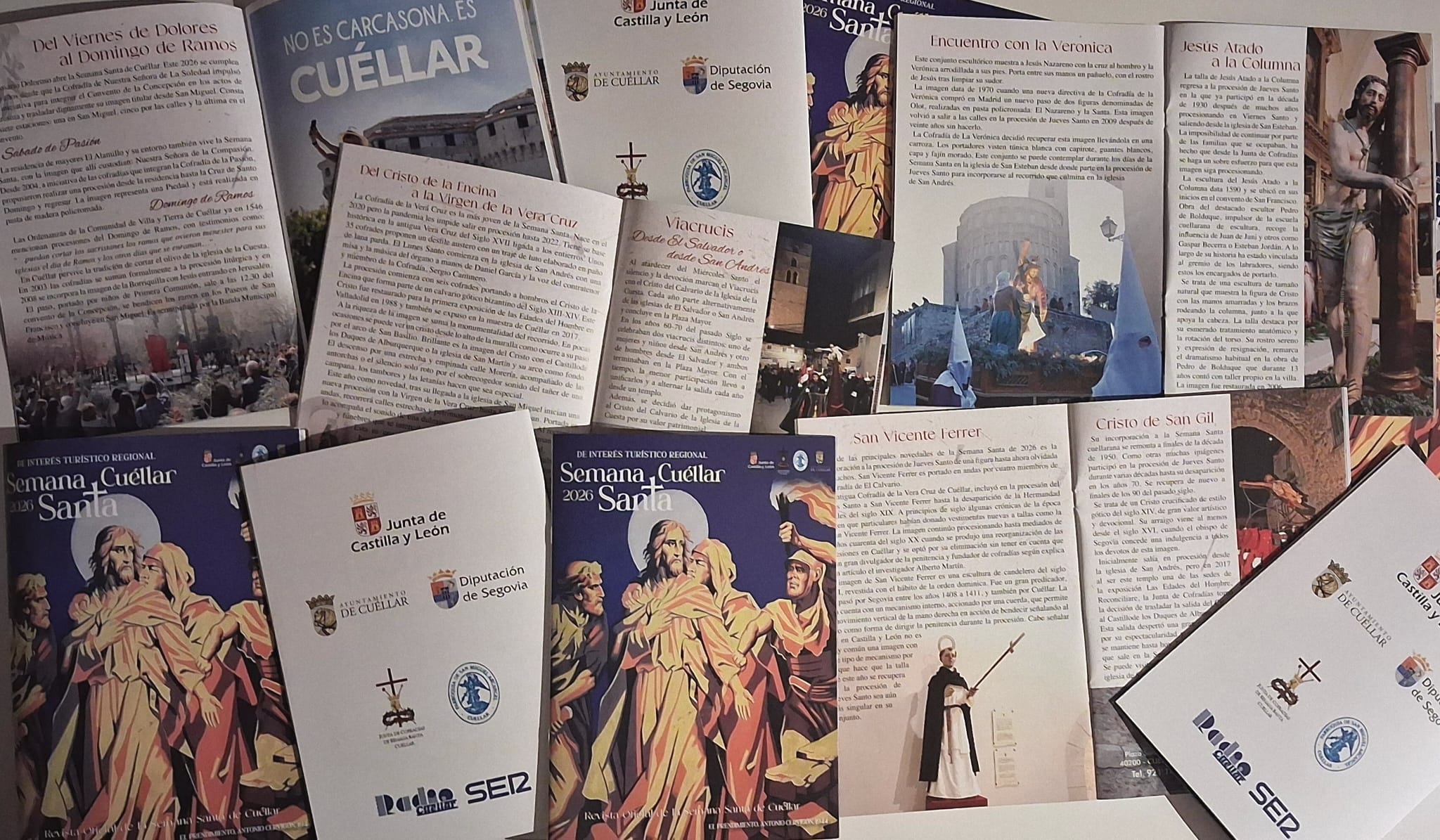 Ejemplares de la I Revista de Semana Santa de Cuéllar
