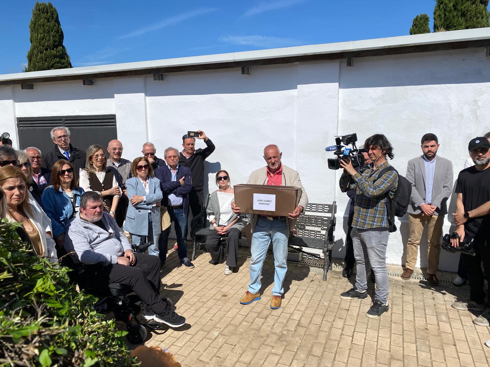 Entierro de José Gómez Narváez en Badajoz