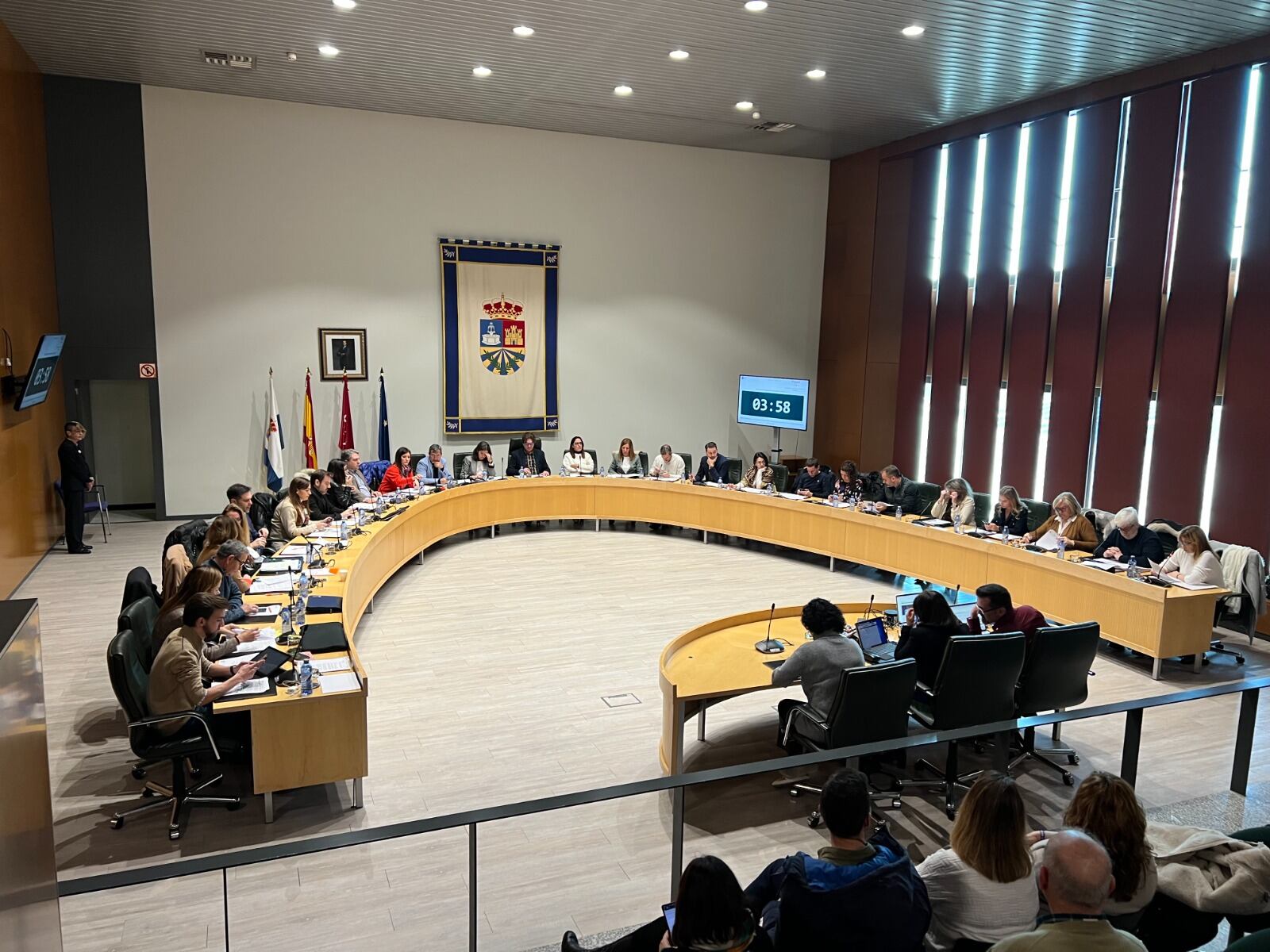 Sesión plenaria en el Ayuntamiento de Fuenlabrada.