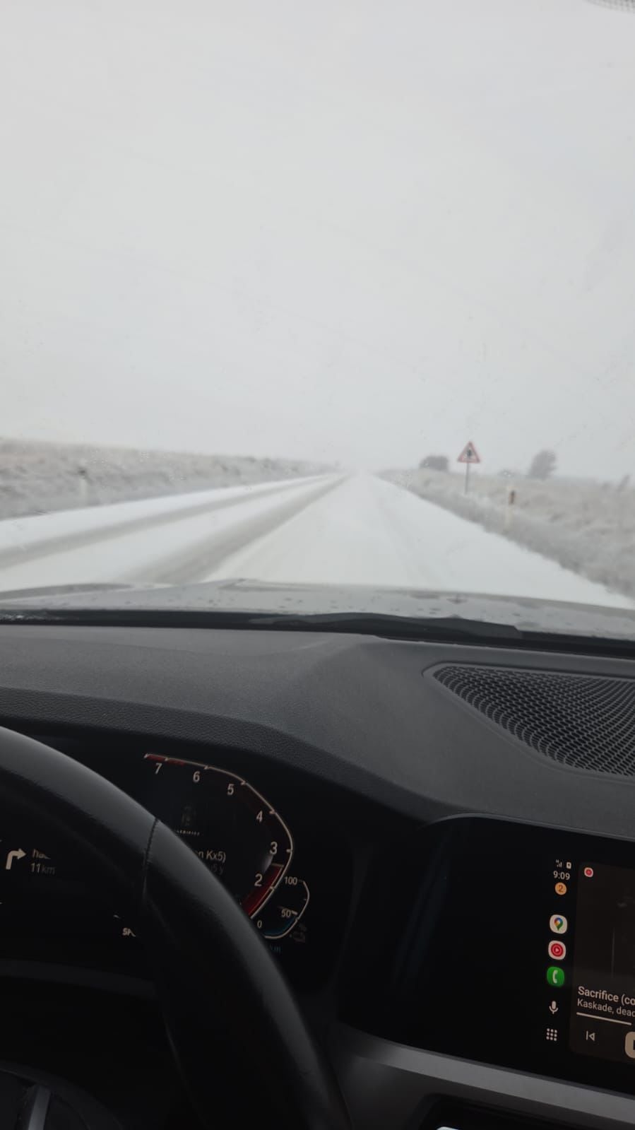 La CL-603 tras el paso a la vecina provincia de Segovia