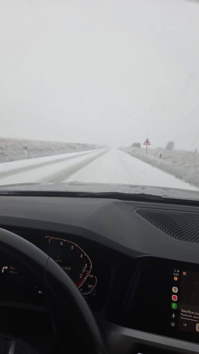 La CL-603 tras el paso a la vecina provincia de Segovia